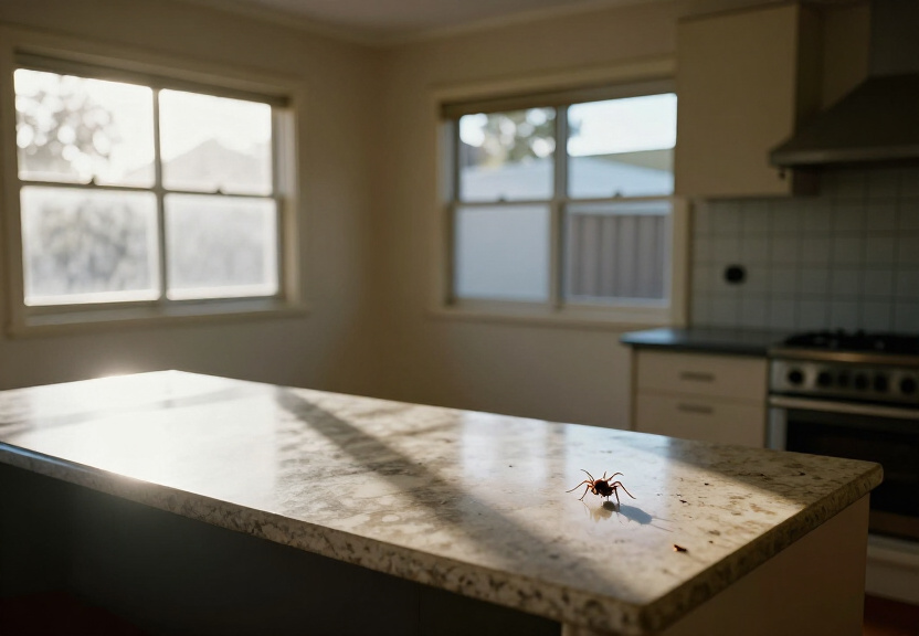 Ant trail in a Fairfield kitchen before treatment